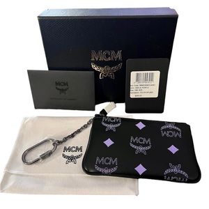 NIB - Unisex MCM Visetos Color Splash Pouch